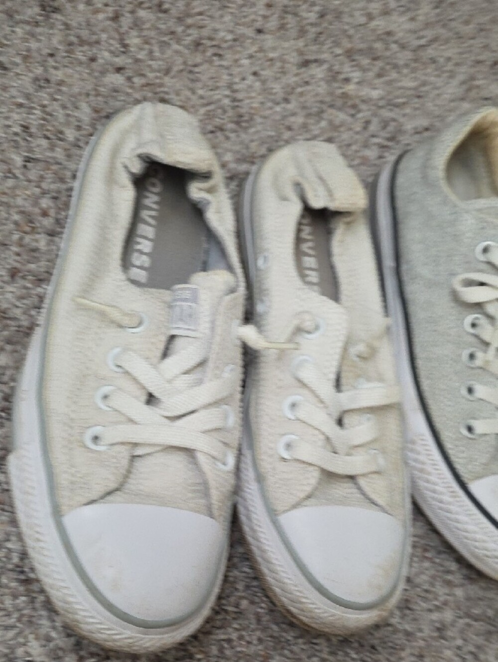 Converse Womens White Low-Top Sneakers Duo - Picture 3 of 5